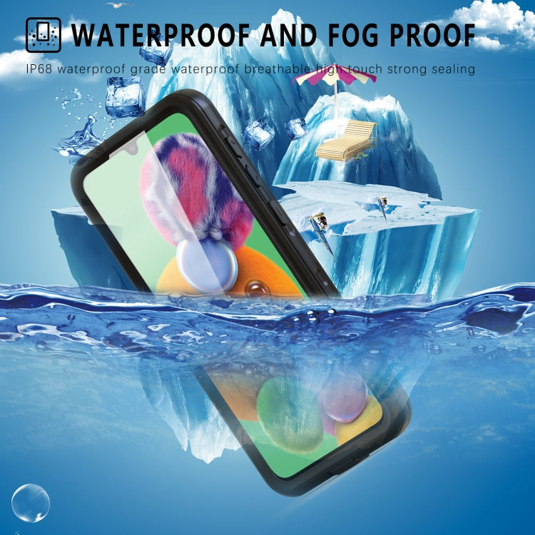 For Samsung Galaxy A33 5G RedPepper Transparent Shockproof Waterproof PC + TPU Phone Case(Black)