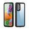 For Samsung Galaxy A33 5G RedPepper Transparent Shockproof Waterproof PC + TPU Phone Case(Black)
