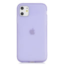 For iPhone 11 1.5mm Liquid Emulsion Translucent TPU case(Purple)