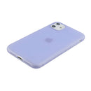 For iPhone 11 1.5mm Liquid Emulsion Translucent TPU case(Purple)