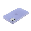 For iPhone 11 1.5mm Liquid Emulsion Translucent TPU case(Purple)