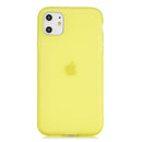 For iPhone 11 1.5mm Liquid Emulsion Translucent TPU case(Yellow)