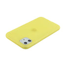 For iPhone 11 1.5mm Liquid Emulsion Translucent TPU case(Yellow)