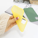 For iPhone 11 1.5mm Liquid Emulsion Translucent TPU case(Yellow)