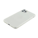 For iPhone 11 Pro Max 1.5mm Liquid Emulsion Translucent TPU case(White)
