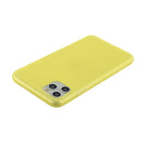 For iPhone 11 Pro Max 1.5mm Liquid Emulsion Translucent TPU case(Yellow)