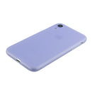 For iPhone XR 1.5mm Liquid Emulsion Translucent TPU case(Purple)