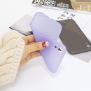 For iPhone XR 1.5mm Liquid Emulsion Translucent TPU case(Purple)