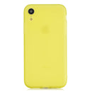 For iPhone XR 1.5mm Liquid Emulsion Translucent TPU case(Yellow)