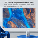 Wanbo T6 Max Portable 1080P HD 550 ANSI Smart LED Projector(US Plug)