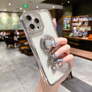 3D Astronaut Ring Holder Phone Case For iPhone 11(Sierra Blue)