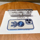 3D Astronaut Ring Holder Phone Case For iPhone 11(Sierra Blue)