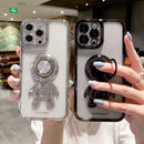 3D Astronaut Ring Holder Phone Case For iPhone 11(Sierra Blue)