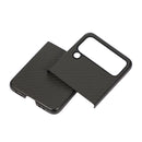 For Samsung Galaxy Z Flip4 Carbon Fiber Texture Shockproof Protective Phone Case(Black)