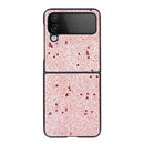 For Samsung Galaxy Z Flip4 Glitter Powder PU Phone Case(Pink)