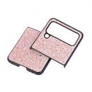 For Samsung Galaxy Z Flip4 Glitter Powder PU Phone Case(Pink)