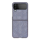 For Samsung Galaxy Z Flip4 Glitter Powder PU Phone Case(Black)
