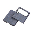 For Samsung Galaxy Z Flip4 Glitter Powder PU Phone Case(Black)