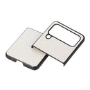 For Samsung Galaxy Z Flip4 Glitter Powder PU Phone Case(White)
