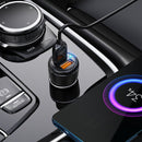 Borofone BZ17 Dual USB Ports QC3.0 Car Charger with Micro USB Charging Cable(Black)
