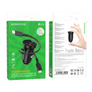 Borofone BZ18A PD20W+QC3.0 Car Charger with Type-C / USB-C to Type-C / USB-C Charging Cable(Black)