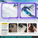 For Samsung Galaxy Z Flip4 Clear Acrylic+PC+TPU Shockproof Phone Case(Purple)