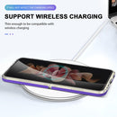 For Samsung Galaxy Z Flip4 Clear Acrylic+PC+TPU Shockproof Phone Case(Purple)