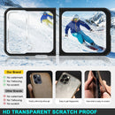 For Samsung Galaxy Z Flip4 Clear Acrylic+PC+TPU Shockproof Phone Case(Black)