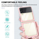 For Samsung Galaxy Z Flip4 Clear Acrylic+PC+TPU Shockproof Phone Case(Pink)
