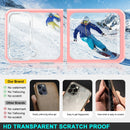 For Samsung Galaxy Z Flip4 Clear Acrylic+PC+TPU Shockproof Phone Case(Pink)