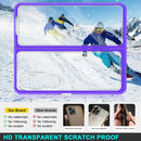For Samsung Galaxy Z Fold4 Clear Acrylic+PC+TPU Shockproof Phone Case(Purple)