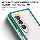 For Samsung Galaxy Z Fold4 Clear Acrylic+PC+TPU Shockproof Phone Case(Dark Green)