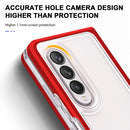 For Samsung Galaxy Z Fold4 Clear Acrylic+PC+TPU Shockproof Phone Case(Red)