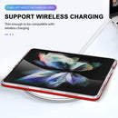 For Samsung Galaxy Z Fold4 Clear Acrylic+PC+TPU Shockproof Phone Case(Red)
