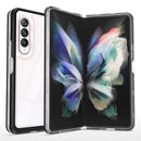 For Samsung Galaxy Z Fold4 Clear Acrylic+PC+TPU Shockproof Phone Case(Black)