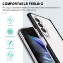 For Samsung Galaxy Z Fold4 Clear Acrylic+PC+TPU Shockproof Phone Case(Black)