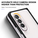 For Samsung Galaxy Z Fold4 Clear Acrylic+PC+TPU Shockproof Phone Case(Black)