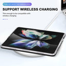 For Samsung Galaxy Z Fold4 Clear Acrylic+PC+TPU Shockproof Phone Case(Black)