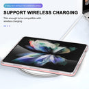 For Samsung Galaxy Z Fold4 Clear Acrylic+PC+TPU Shockproof Phone Case(Pink)