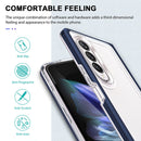 For Samsung Galaxy Z Fold4 Clear Acrylic+PC+TPU Shockproof Phone Case(Navy Blue)
