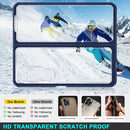 For Samsung Galaxy Z Fold4 Clear Acrylic+PC+TPU Shockproof Phone Case(Navy Blue)