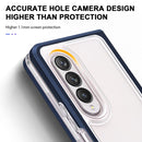 For Samsung Galaxy Z Fold4 Clear Acrylic+PC+TPU Shockproof Phone Case(Navy Blue)