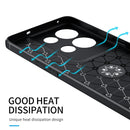 For OPPO Reno8 Pro Metal Ring Holder 360 Degree Rotating TPU Phone Case(Black)