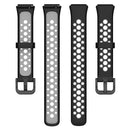 For Huawei Band 7 / 7 NFC Two-color Breathable Silicone Watch Band(Black+Grey)
