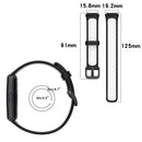 For Huawei Band 7 / 7 NFC Two-color Breathable Silicone Watch Band(Black+Grey)