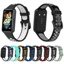 For Huawei Band 7 / 7 NFC Two-color Breathable Silicone Watch Band(Black+Grey)