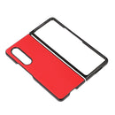 For Samsung Galaxy Z Fold4 Two-color Litchi Texture Phone Case(Red)