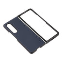 For Samsung Galaxy Z Fold4 Two-color Litchi Texture Phone Case(Blue)
