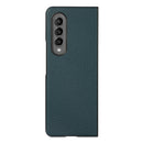 For Samsung Galaxy Z Fold4 Two-color Litchi Texture Phone Case(Green)