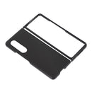For Samsung Galaxy Z Fold4 Cross Texture PU Leather Phone Case(Black)
